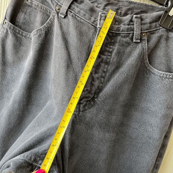 VTG 90s Calvin Klein Black Jeans USA High Rise Straight Leg Mom 10/12 - Picture 9 of 10